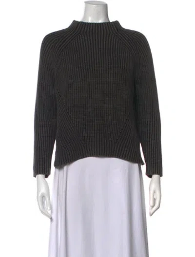 Pre-owned Demylee Mock Neck Sweater In Grey