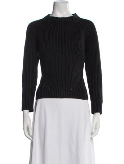 Pre-owned Demylee Mock Neck Sweater In Grey