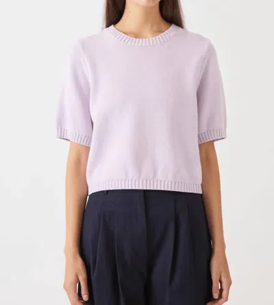 Demylee New York Annette Shortsleeve Top In Pale Lilac In Purple