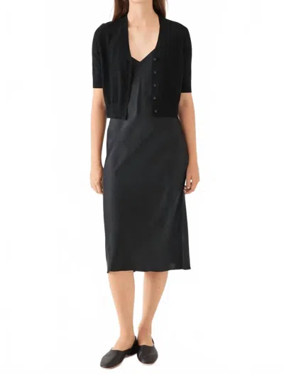 Demylee New York Bella Superfine Cashmere Cardigan In Black