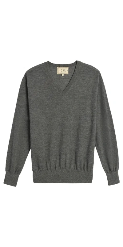 Demylee New York Blythe Superfine Cashmere Sweater In Gray