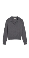 Demylee New York Catarina Cotton Cashmere Polo Sweater In Multi
