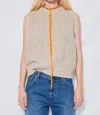 Demylee New York Jaren Vest In Oat In Neutral
