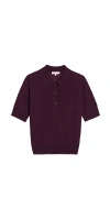 Demylee New York Jarvis Superfine Merino Wool Polo Top