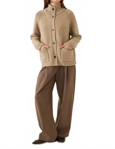 Demylee New York Kamila Chunky Cardigan In Oatmeal In Brown