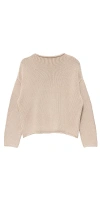 Demylee New York Lamis Washed Cotton Sweater In Neutral