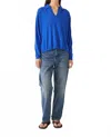 Demylee New York Sora Long Sleeve Sweater In Cobalt In Blue