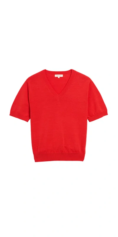 Demylee New York Syd Cotton Top In Red