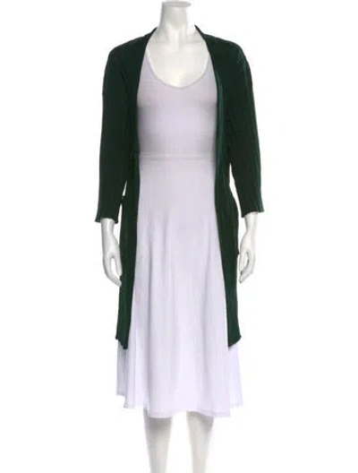 Pre-owned Demylee Open Front Sweater In Green
