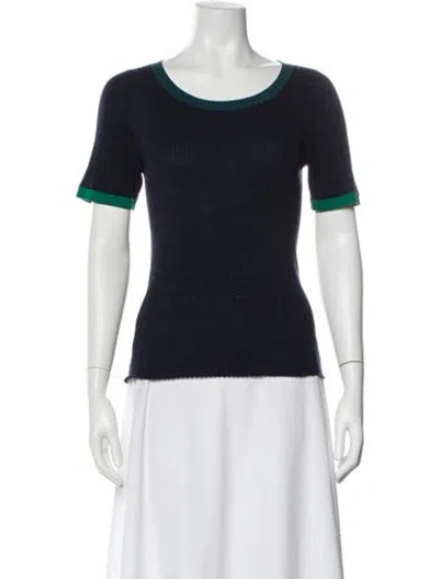 Pre-owned Demylee Scoop Neck Sweater In Blue