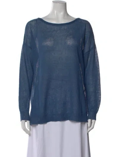 Pre-owned Demylee Scoop Neck Sweater In Blue