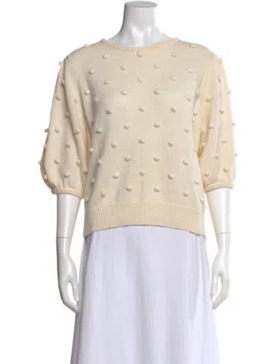Pre-owned Demylee Scoop Neck Sweater In Neutral