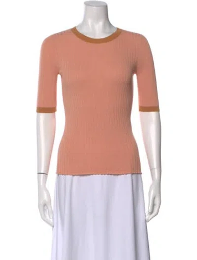 Pre-owned Demylee Scoop Neck Sweater In Orange