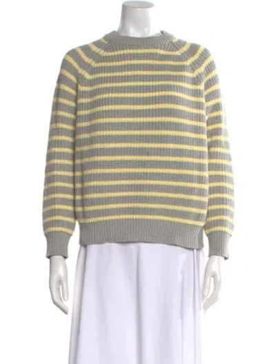 Pre-owned Demylee Striped Crew Neck Sweater In Multi
