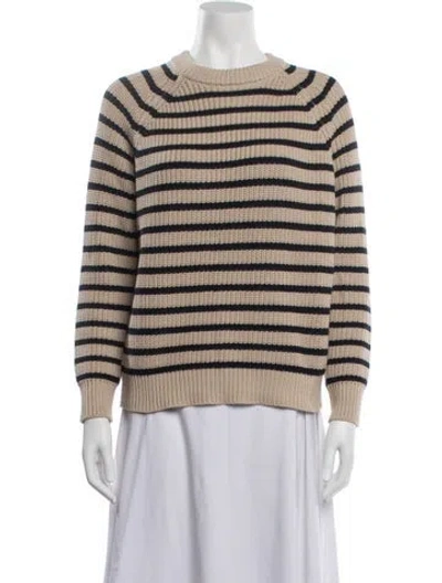 Pre-owned Demylee Striped Crew Neck Sweater In Multicolor