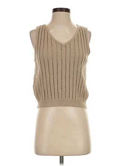 Pre-owned Demylee Sweater Vest In Tan