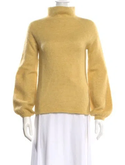 Pre-owned Demylee Turtleneck Sweater In Yellow