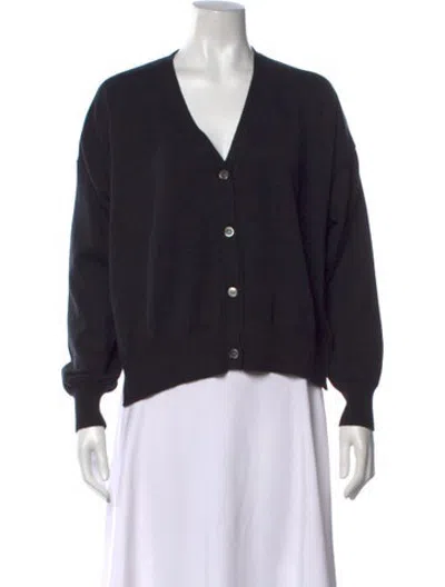 Pre-owned Demylee V-neck Sweater In Black