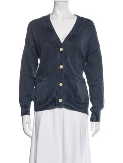 Pre-owned Demylee V-neck Sweater In Blue