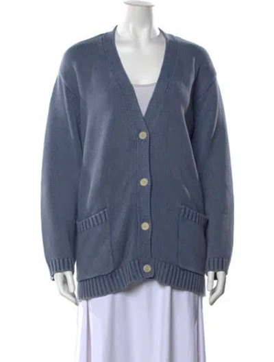 Pre-owned Demylee V-neck Sweater In Blue