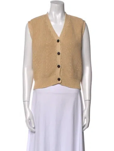 Pre-owned Demylee V-neck Sweater In Neutral