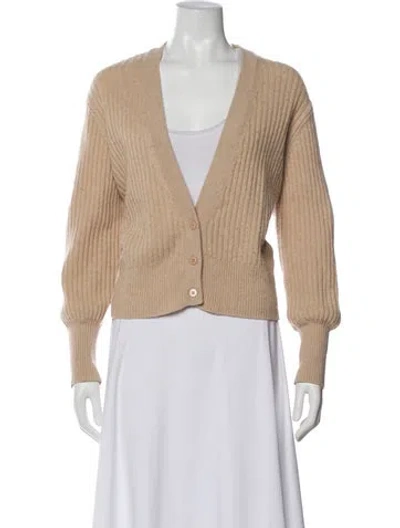 Pre-owned Demylee V-neck Sweater In Neutral