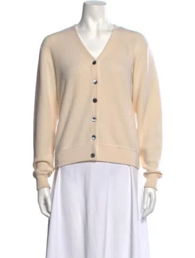Pre-owned Demylee V-neck Sweater In Neutrals