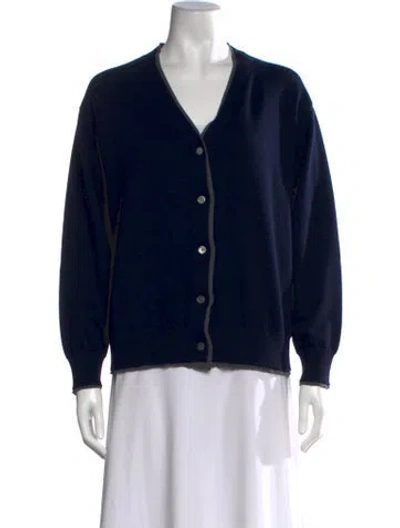 Pre-owned Demylee V-neck Sweater W/ Tags In Blue