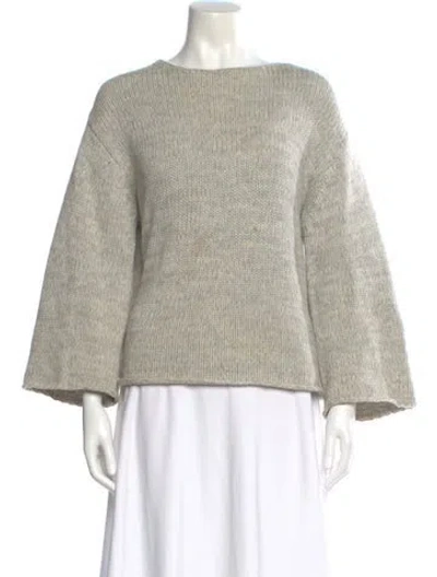 Pre-owned Demylee Wool Bateau Neckline Sweater In Gray