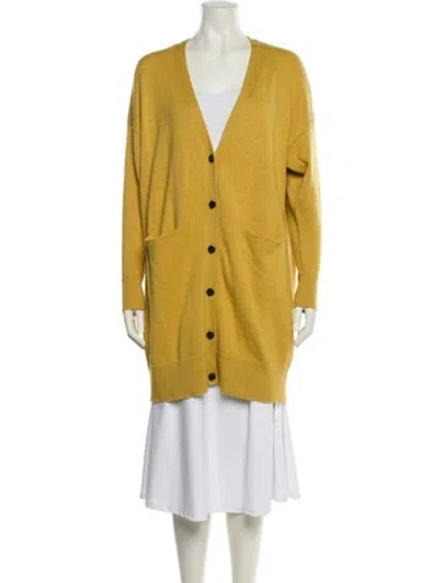 Pre-owned Demylee Wool Coat In Yellow