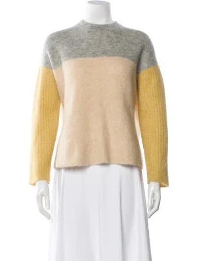 Pre-owned Demylee Wool Colorblock Pattern Sweater In Multi