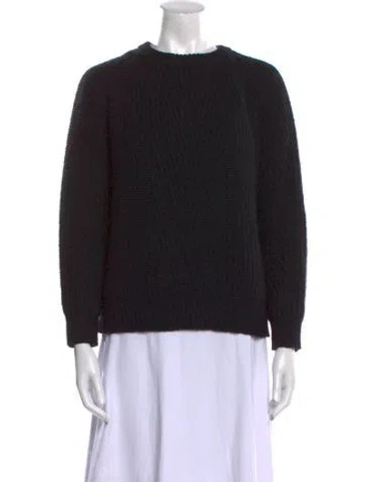 Pre-owned Demylee Wool Crew Neck Sweater In Black