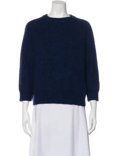 Pre-owned Demylee Wool Crew Neck Sweater In Blue