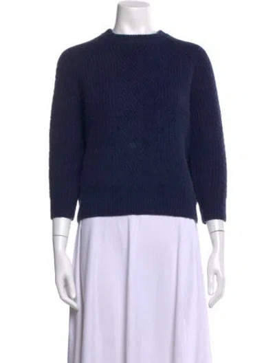 Pre-owned Demylee Wool Crew Neck Sweater In Blue