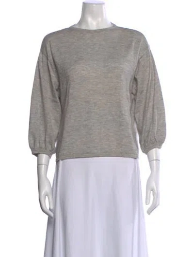 Pre-owned Demylee Wool Crew Neck Sweater In Gray