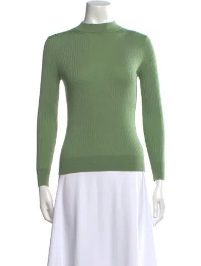 Pre-owned Demylee Wool Crew Neck Sweater In Green