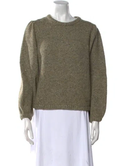 Pre-owned Demylee Wool Crew Neck Sweater In Green