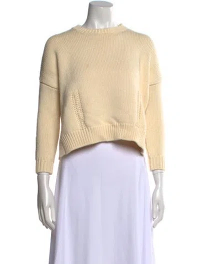 Pre-owned Demylee Wool Crew Neck Sweater In Neutral