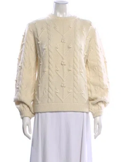 Pre-owned Demylee Wool Crew Neck Sweater In Neutral