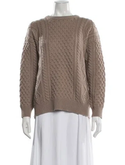 Pre-owned Demylee Wool Crew Neck Sweater In Neutral