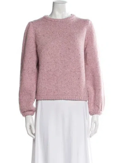 Pre-owned Demylee Wool Crew Neck Sweater In Pink