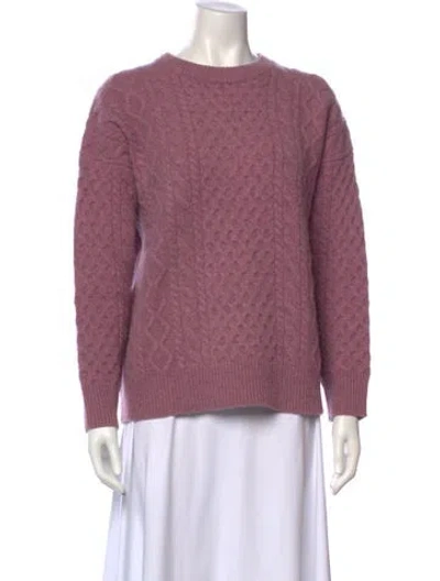 Pre-owned Demylee Wool Crew Neck Sweater In Purple