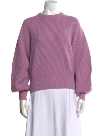 Pre-owned Demylee Wool Crew Neck Sweater In Purple