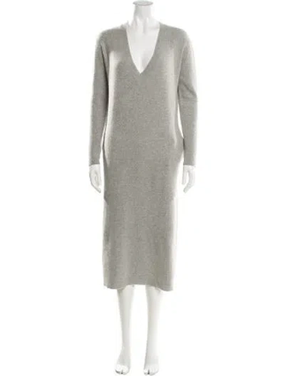 Pre-owned Demylee Wool Midi Length Dress In Gray