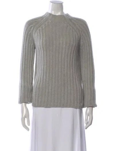 Pre-owned Demylee Wool Mock Neck Sweater In Gray