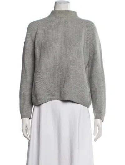 Pre-owned Demylee Wool Mock Neck Sweater In Grey
