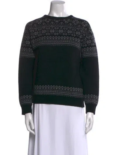 Pre-owned Demylee Wool Striped Sweater In Black