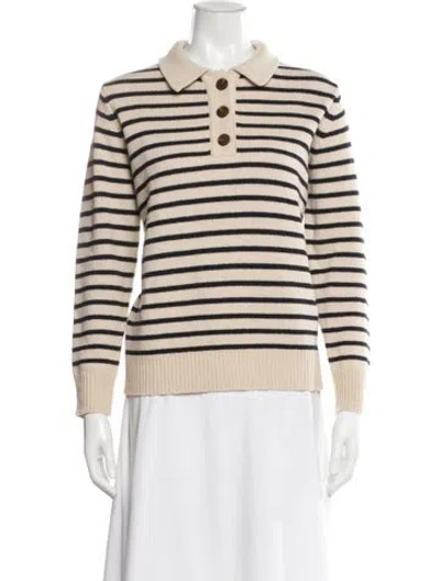 Pre-owned Demylee Wool Striped Sweater In Neutral