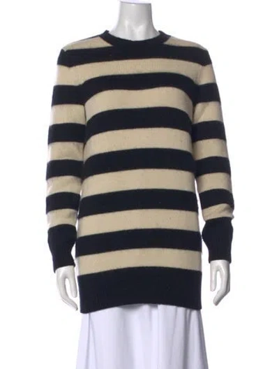 Pre-owned Demylee Wool Striped Sweater In Neutral