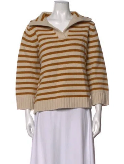 Pre-owned Demylee Wool Striped Sweater In Neutrals